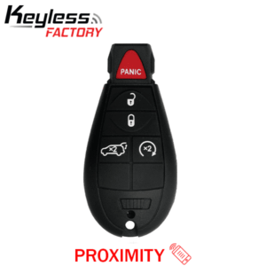 2009-2013 Jeep Grand Cherokee Dodge Durango / 5-Button Fobik Key / PN: 05026538AK / IYZ-C01C / Keyless Go Fobik (AFTERMARKET)
