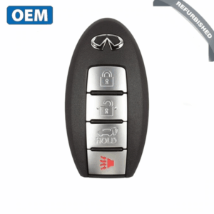 2008-2010 Infiniti QX56 / 4-Button Smart Key / PN: 285E3-ZQ31B / CWTWBU624 (OEM Refurb)
