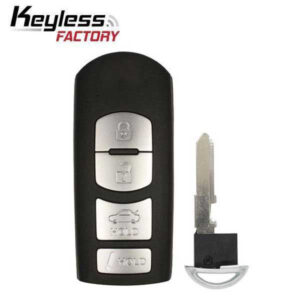 2018-2019 Mazda / 4-Button Smart Key / PN: GJY9-67-5DY / WAZSKE13D02
