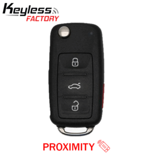 2004-2008 Volkswagen Touareg / 4-Button Flip Key / KR55WK45032 / PROX / 315 MHz (AFTERMARKET)