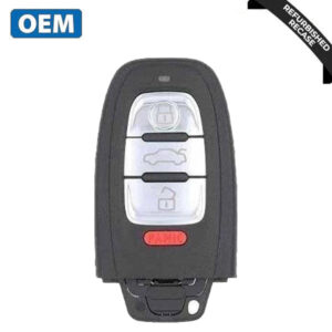 2008-2012 Audi / 4-Button Smart Key / PN: 8T0959754A / IYZFBSB802 (OEM Recase)