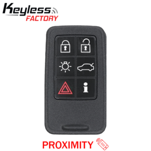 2007-2018 Volvo / 6-Button Smart Key / PN: 30659498 / KR55WK49266 / Keyless Drive / 434 MHz (AFTERMARKET)