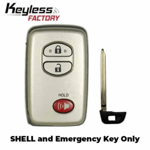 2008-2012 Toyota / 3-Button Silver Smart Key SHELL / HYQ14AAB (AFTERMARKET)