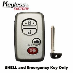 2009-2014 Toyota / 4-Button Remote Smart Key SHELL / HYQ14AAB HYQ14AEM HYQ14ACX (AFTERMARKET)