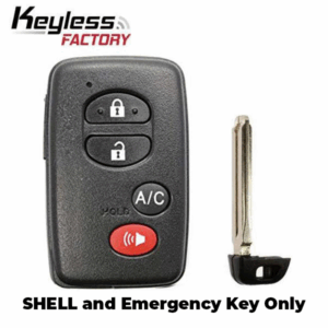 2009-2015 Toyota / 4-Button Smart Key SHELL / HYQ14AAB HYQ14ACX (AFTERMARKET)