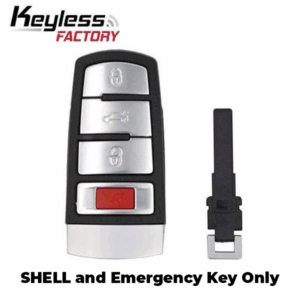 2006-2015 Volkswagen Passat CC / 4 Button Smart Key SHELL / NBG009066T (AFTERMARKET)