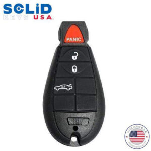 Solid Keys USA - 2008-2017 Dodge Chrysler Jeep / OEM Replacement / 4-Button Fobik Key w/ Trunk