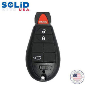 Solid Keys USA - 2008-2017 Dodge Chrysler Jeep / OEM Replacement / 4-Button Fobik Key w/ Hatch