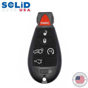 Solid Keys USA - 2008-2017 Dodge Chrysler Jeep / OEM Replacement / 6-Button Fobik Key w/ Remote Start, Trunk, & Hatch
