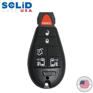 Solid Keys USA - 2008-2017 Dodge Chrysler Jeep / OEM Replacement / 6-Button Fobik Key w/ Hatch & Sliding Van Doors