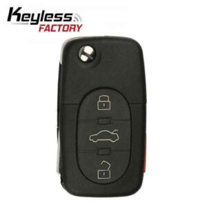 1998-2002 VW / 4-Button Flip Key / HLO1J0959753F / (AFTERMARKET)