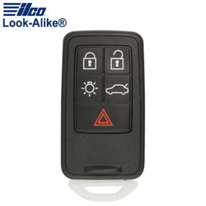 2008-2018 Volvo S60 S80 V40 V60 XC60 XC70 / 5-Button Smart Key / PN: 30659637 / KR55WK49264 (AFTERMARKET)