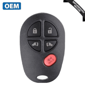 2004-2020 Toyota Sienna / 5-Button Keyless Entry Remote / PN: 89742-AE030 / GQ43VT20T (OEM Recase)