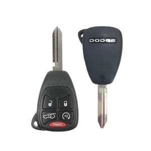 2006-2013 Dodge Avenger Durango / 5-Button Remote Head Key w Hatch & RS / PN: 68273345AA / OHT692427AA (OEM Refurb)