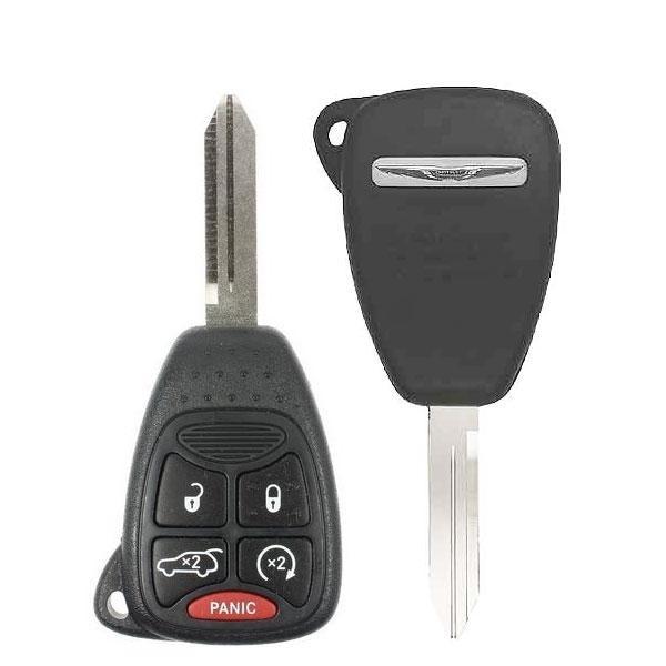 2007-2013 Chrysler 200 Sebring / 5-Button Remote Head Key / PN: 68273344AA / OHT692714AA OHT692427AA (OEM Refurb)