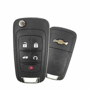 2010-2019 Chevrolet / 5-Button Flip Key HS / non PEPS / PN: 13500226 / OHT01060512 / OHT05918179 (OEM Refurb)