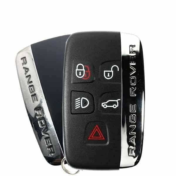 2010 - 2020 Land Rover Range Rover Key Evoque Sport / 5-Button Smart Key / PN: BJ32-15K601-AB / KOBJTF10A (OEM Refurb)