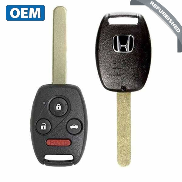 2012-2014 Honda Civic / Accord Plug In / 4-Button Remote Head Key / PN: 35118-TR0-A00 / N5F-A05TAA (OEM Refurb)