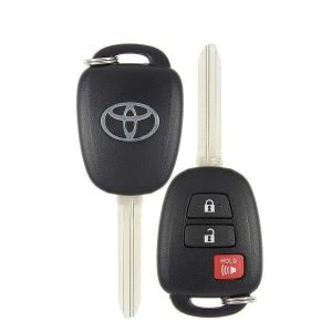 2012-2017 Toyota Prius C / 3-Button Remote Head Key / PN: 89070-52F60 / HYQ12BDM / G Chip (OEM Refurb)