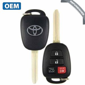 2013-2019 Toyota / 4-Button Remote Head Key / PN: 89070-0R100 / GQ4-52T/ H Chip (OEM Refurb)