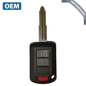 2013-2020 Mitsubishi Mirage / 3-Button Remote Head Key / PN: 6370B904 / OUCJ166N (OEM Refurb)