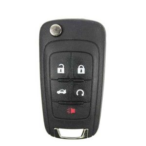 2014-2017 Chevrolet / 5-Button Flip Key / Non PEPS / PN: 13586490 / KR55WK50073 (OEM Refurb)