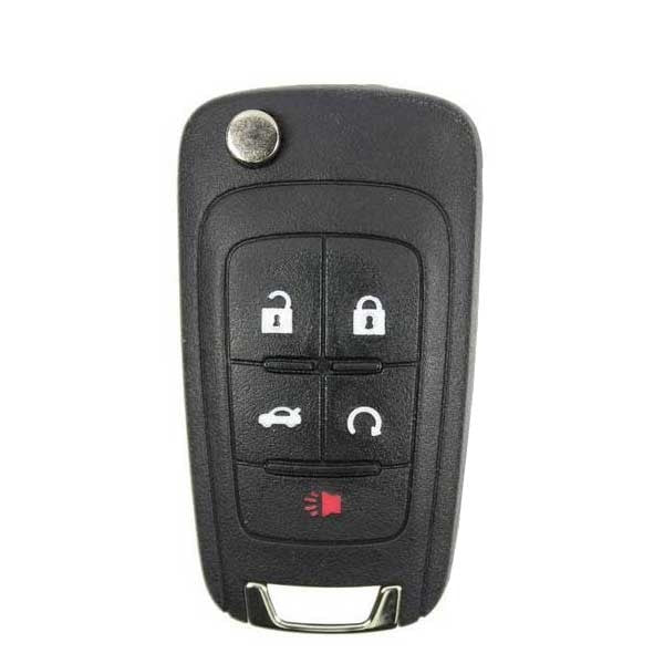 2014-2017 Chevrolet / 5-Button Flip Key / Non PEPS / PN: 13586490 / KR55WK50073 (OEM Refurb)