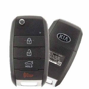 2014-2017 Kia Rio / 4-Button Flip Key / PN: 95430-1W023 / TQ8-RKE3F05 (UB14MY) (OEM Refurb)