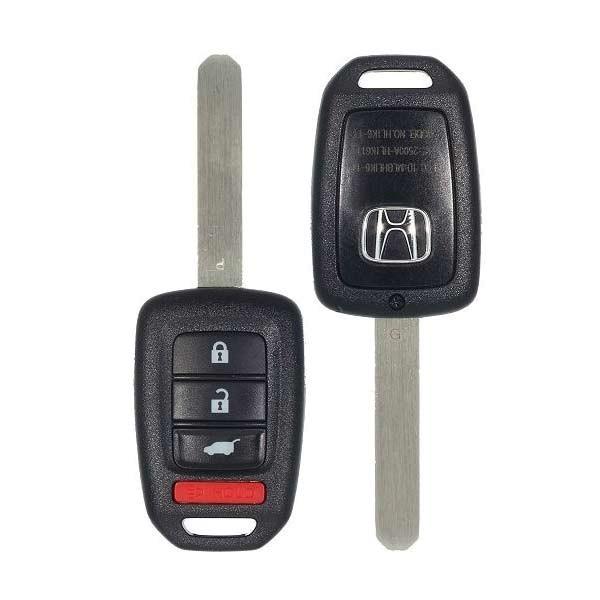 2014-2019 Honda CR-V / HR-V / 4-Button Remote Head Key / PN: 35118-T7S-A00 / MLBHLIK6-1T (OEM Refurb)
