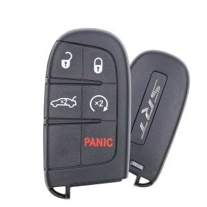 2015-2018 Dodge Charger Challenger Hellcat Auto Transmission / 5-Button Smart Key / PN: 68234957A / M3N40821302 / Limited Power (OEM Refurb)