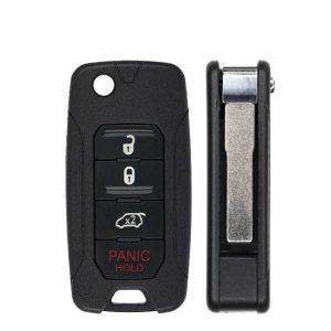 2015-2018 Jeep Renegade / 4-Button Flip Key / PN: FI5-AM433TX / 2ADFTFI5AM433TX (4A Chip) (OEM Refurb)