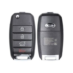 2015-2018 Kia Sedona / 4-Button Flip Key / KK10 / PN: 95430-A9100 / TQ8-RKE-4F19 (YP 4BTN) (OEM Refurb)