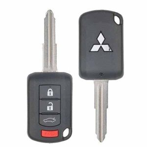 2016-2017 Mitsubishi Lancer / 4-Button Remote Head Key / PN: 6370B945 / OUCJ166N (OEM Refurb)