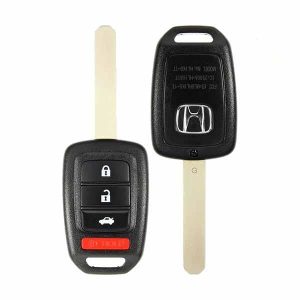 2016-2020 Honda Accord Civic / 4-Button Remote Head Key / PN: 35118-T2A-A60 / MLBHLIK6-1TA (433 MHz) (OEM)