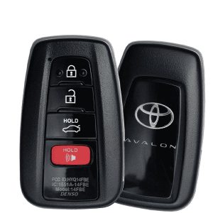 2019-2019 Toyota Avalon / 4-Button Smart Key / PN: 8990H-07010 / HYQ14FBE - 0410 / for NON-Hybrid Models / Silver Logo (OEM)