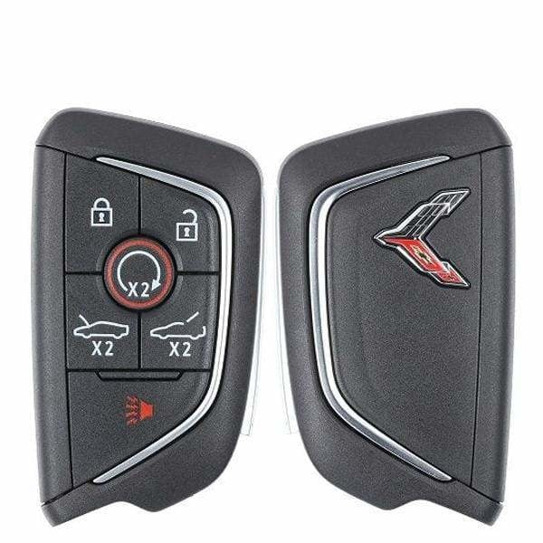 2020-2022 Chevrolet Corvette C8 / 6-Button Smart Key / PN: 13536982 / YG0G20TB1 / Chrome Logo (OEM Refurb)