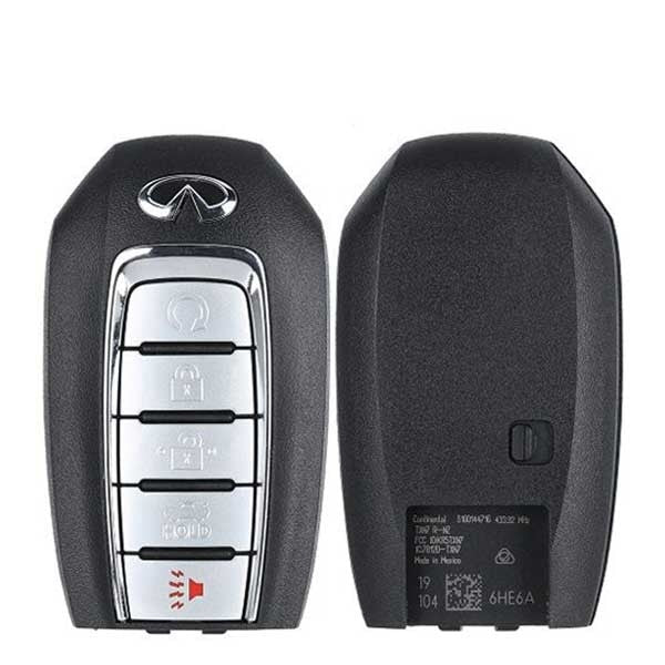 2020-2022 Infiniti Q50 Q60 / 5-Button Smart Key / PN: 285E3-6HE6A / KR5TXN7 (OEM)