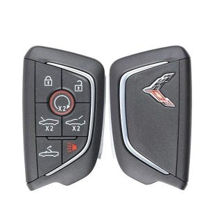 2020-2024 Chevrolet Corvette C8 / 7-Button Smart Key / PN: 13538852 / YG0G20TB1 (Chrome Logo) (OEM)