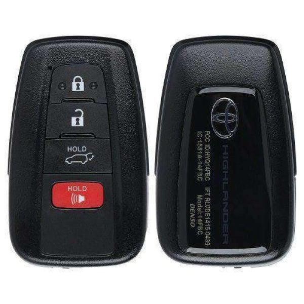 2020-2022 Toyota Highlander / 4-Button Smart Key / PN: 8990H-0E020 / HYQ14FBC-0351 (OEM Refurb)