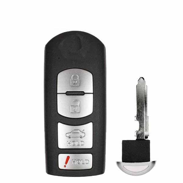 Mazda 6 2009-2013 / 4-Button Smart Key / KR55WK49383 / (AFTERMARKET)