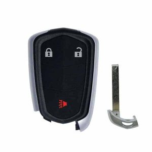 2014-2019 Cadillac / 3-Button Smart Key SHELL for HYQ2AB, HYQ2EB (AFTERMARKET)