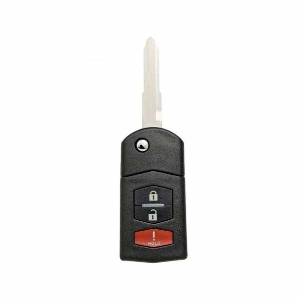 2006-2015 Mazda / 3-Button Flip Key / PN: CC43-67-5RYC / BGBX1T478SKE125-01 (AFTERMARKET)