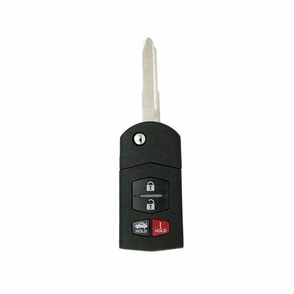 2006-2015 Mazda / 4-Button Flip Key / PN: BBM4-67-5RY / BGBX1T478SKE125-01 (AFTERMARKET)