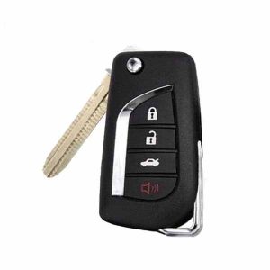 2004-2010 Toyota / 4-Button Flip Key NEW STYLE / GQ43VT20T (67 Chip) (AFTERMARKET)