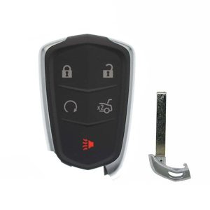 2014-2019 Cadillac ATS CTS XTS / 5-Button Smart Key SHELL for HYQ2AB, HYQ2EB (AFTERMARKET)