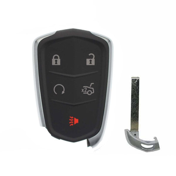 2014-2019 Cadillac ATS CTS XTS / 5-Button Smart Key SHELL for HYQ2AB, HYQ2EB (AFTERMARKET)