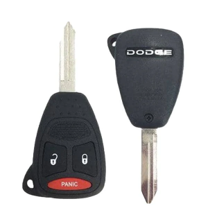 2005-2011 Dodge Dakota / 3-Button Remote Head Key / PN: 05183348AA / KOBDT04A (Non-Transponder) (OEM)