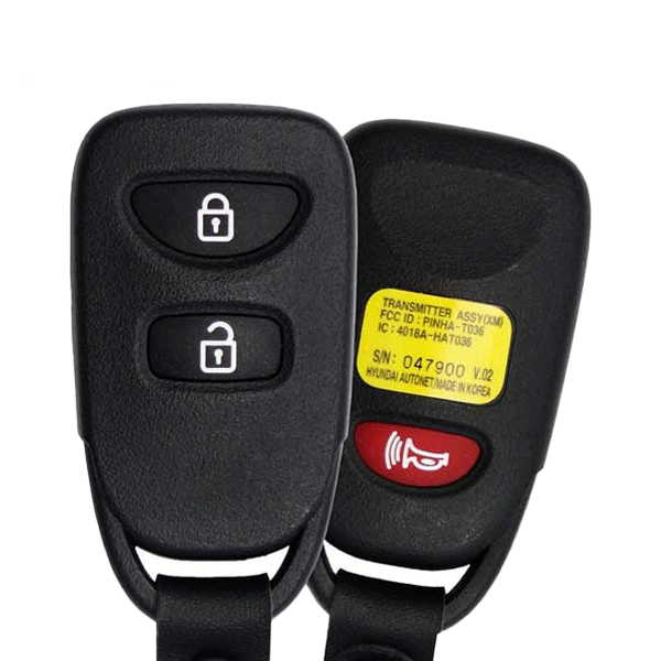 2006-2013 Kia Sorento Rio / 3-Button Keyless Entry / PN: 95430-1U000 / PINHA-T036 (OEM Recase)
