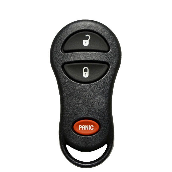 1999-2004 Jeep Cherokee, Grand Cherokee / 3-Button Keyless Entry Remote / PN: 56036859; 56036860 / GQ43VT9T (OEM Recase)