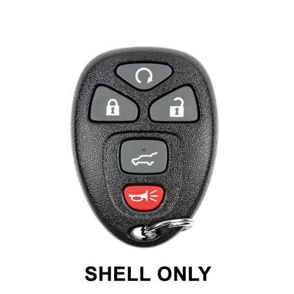 2007-2017 GM / 5-Button Keyless Entry Remote SHELL / OUC60270 / Black (AFTERMARKET)